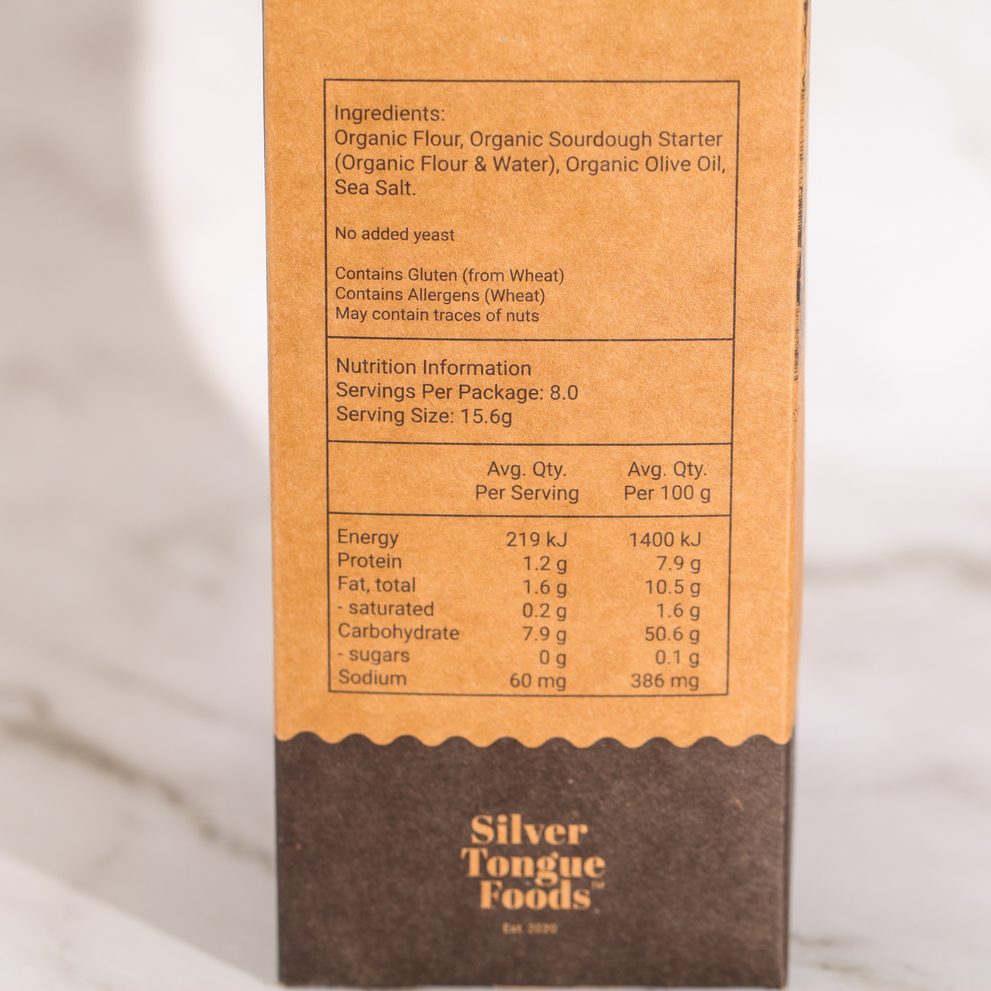 Smokey Sea Salt Sourdough Cracker - Silver Tongue